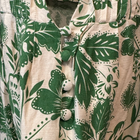 Hunter Bell Green and Cream Floral Dress - Picture 4 of 7